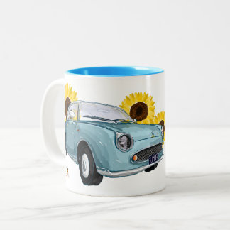 Pale Aqua Figaro coffee mug