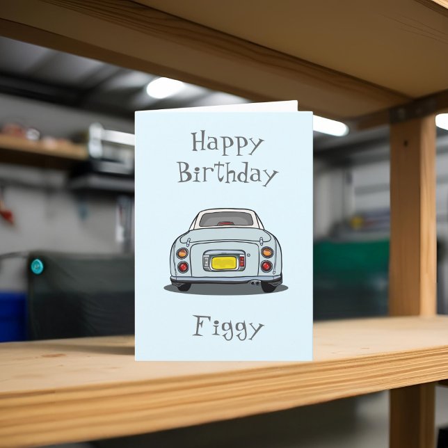 Pale Aqua Figaro Figarations Figgy Birthday Card (Happy Birthday to your Pale Aqua Figaro! Send them this card. They'll love you even more!)
