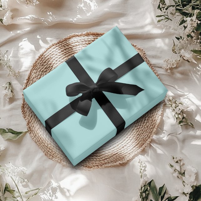Pale Aqua Solid Colour | Classic | Elegant Wrapping Paper (Creator Uploaded)