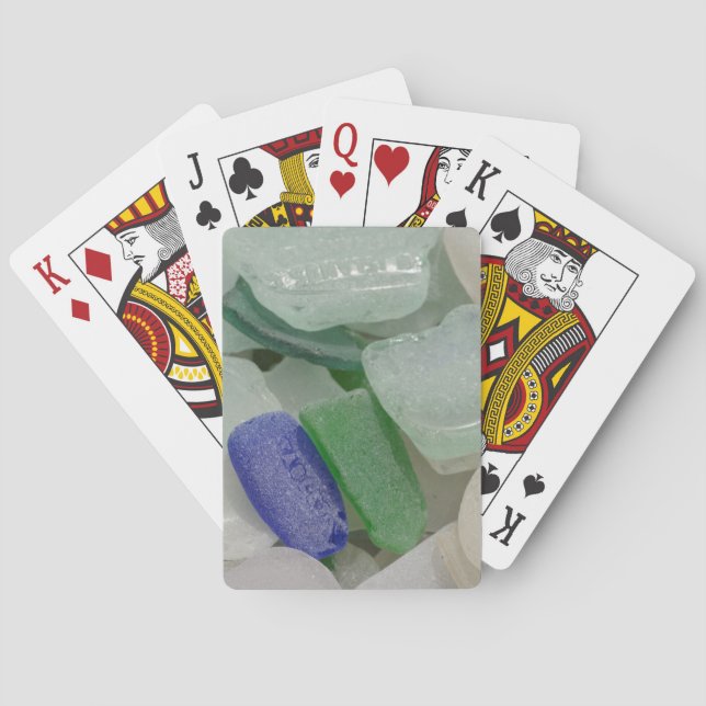 Pale Beach Glass Playing Cards (Back)