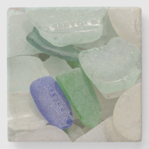 Pale Beach Glass Stone Coaster