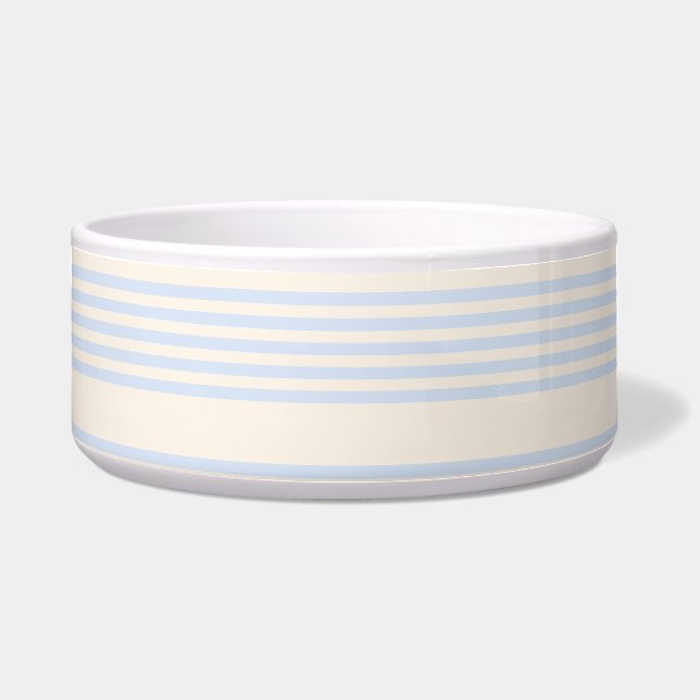 Pale blue and beige five stripes pattern (Front)