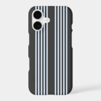 Pale blue and charcoal five stripes pattern