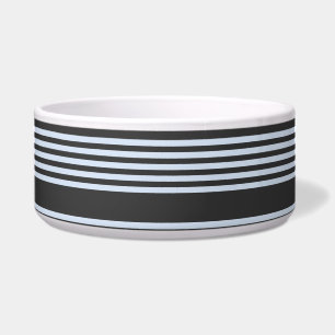 Pale blue and charcoal five stripes pattern