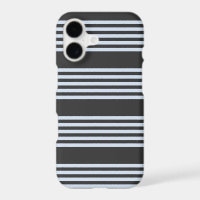 Pale blue and charcoal five stripes pattern
