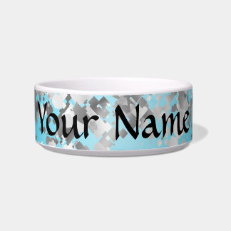 Pale blue and faux glitter bowl