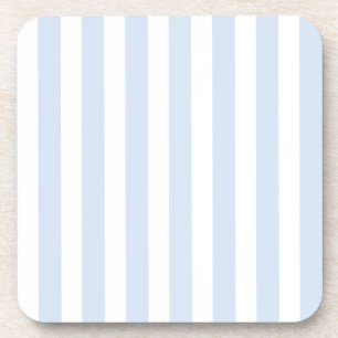 Pale blue and white candy stripes coaster