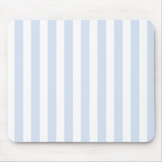 Pale blue and white candy stripes mouse pad