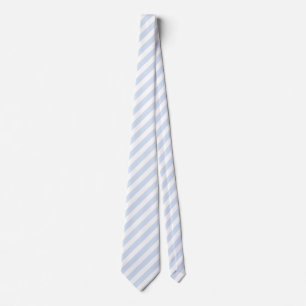 Pale blue and white candy stripes tie