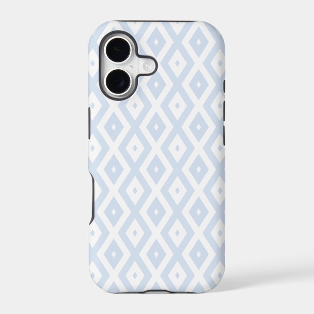 Pale blue and white diamond pattern (Back)
