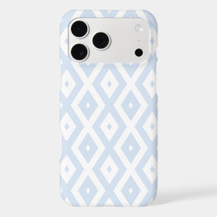 Pale blue and white diamond pattern