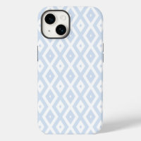 Pale blue and white diamond pattern 