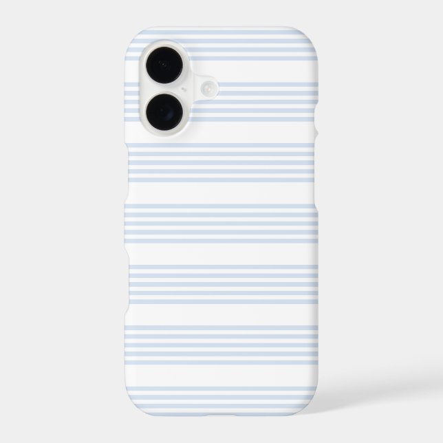 Pale blue and white five stripes pattern (Back)