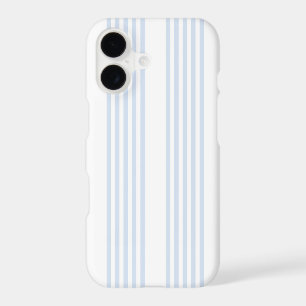 Pale blue and white five stripes pattern