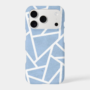 Pale blue and white mosaic pattern
