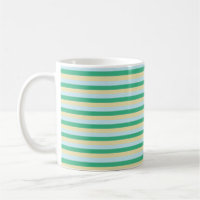 Pale Blue, Aqua Green and Beige Stripes