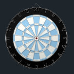 Pale Blue Black And White Dartboard<br><div class="desc">Pale Blue Black And White Dart Board</div>