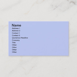 Pale Blue Business Card