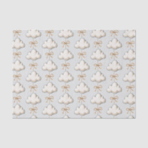 Pale Blue Cloud Nine Baby Shower Tissue Paper