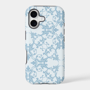 Pale Blue Damask
