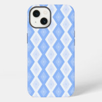 Pale blue diamond pattern Case-Mate iPhone case