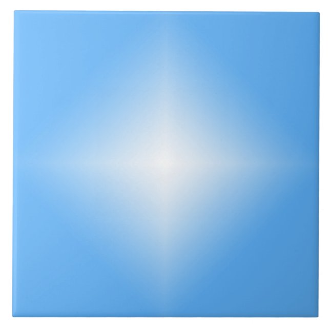 Pale Blue Diamond Shine  Ceramic Tile (Front)