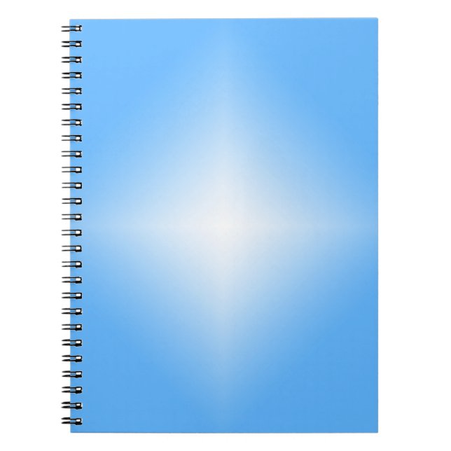 Pale Blue Diamond Shine  Notebook (Front)