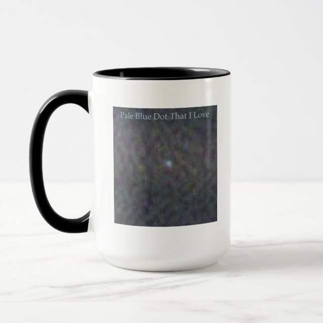 PALE BLUE DOT MUG (Left)