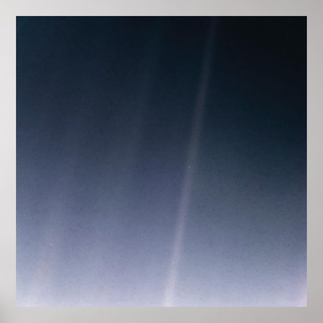 Pale Blue Dot Poster (Front)