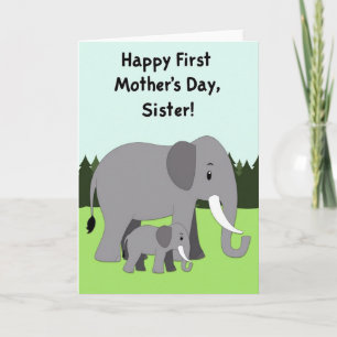 Pale Blue Elephant Card