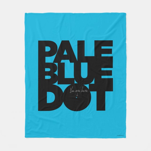 Pale Blue Fleece Blanket (Front)