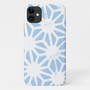 Pale blue geometric pattern iPhone 11 case