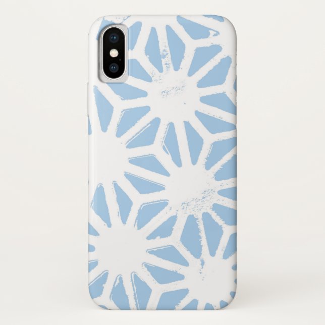 Pale blue geometric pattern Case-Mate iPhone case (Back)