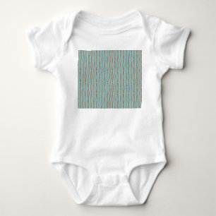 Pale Blue Geometric Repeat Baby Bodysuit