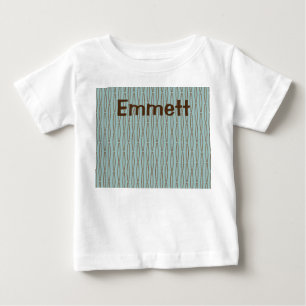 Pale Blue Geometric Repeat  Baby T-Shirt