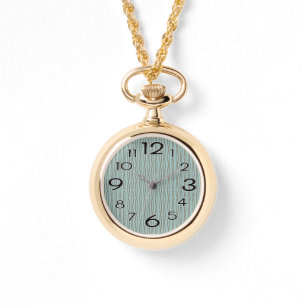 Pale Blue Geometric Repeat  Watch