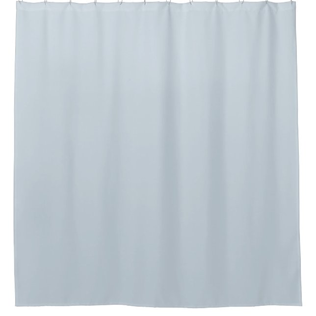 Pale Blue Mist Solid Colour Pairs To SW 6526 Shower Curtain (Front)
