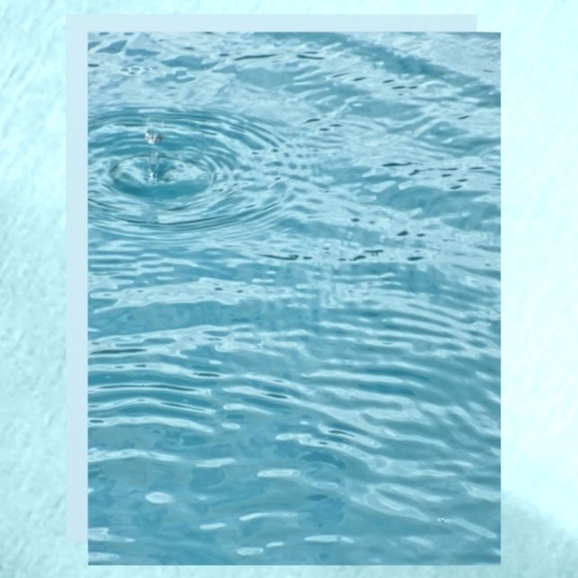 Pale Blue Rippling Water Raindrop Scrapbook Paper (Creator Uploaded)