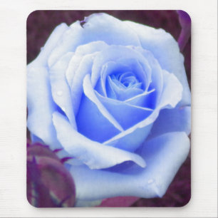 Pale Blue Rose Mouse pad