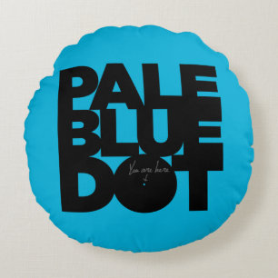 Pale Blue Round Cushion