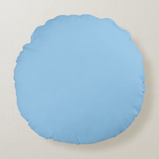Pale Blue Round Cushion (Front)