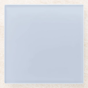 Pale Blue Solid Colour - Pairs 2022 Popular Colour Glass Coaster