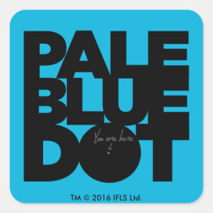 Pale Blue Square Sticker