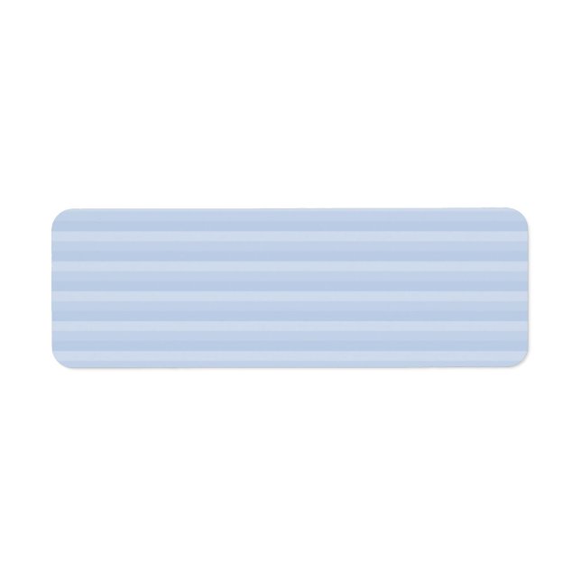 Pale Blue Stripes. Return Address Label (Front)