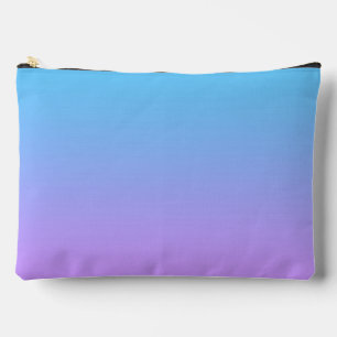 Pale Blue to Lavender Ombre Gradient Pattern Accessory Pouch