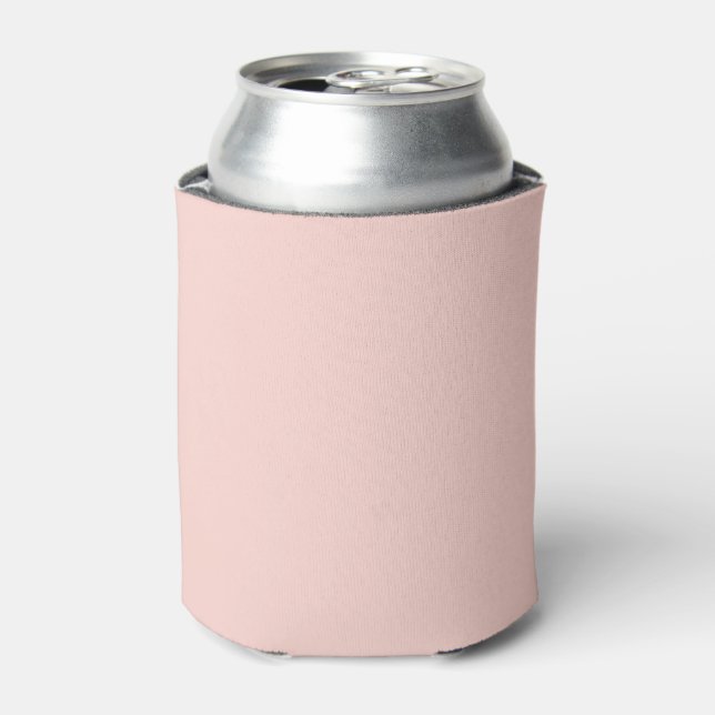 Pale Blush Pink Solid Colour  Can Cooler (Can Front)