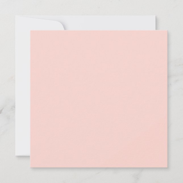 Pale Blush Pink Solid Colour  Card (Front)