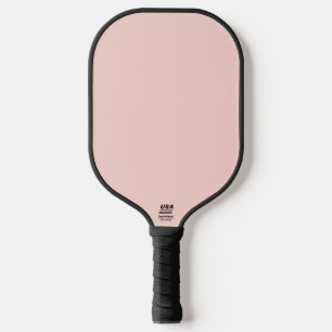 Pale Blush Pink Solid Colour  Pickleball Paddle