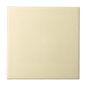 Pale Buttercup Yellow Solid Colour Ceramic Tile