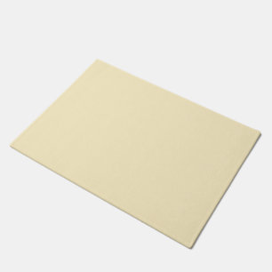 Pale Buttercup Yellow Solid Colour Doormat